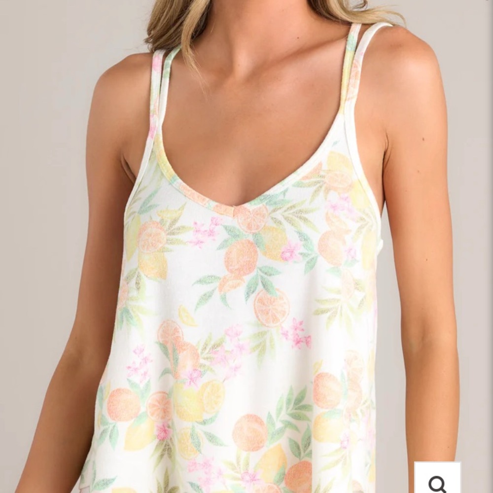 NWT Z Supply In the Swing Tank Top with Citrus Print